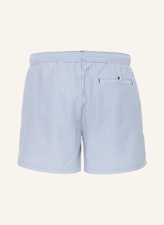 BOSS Zwembroek VELVETFISH BLAUWGRIJS / WIT