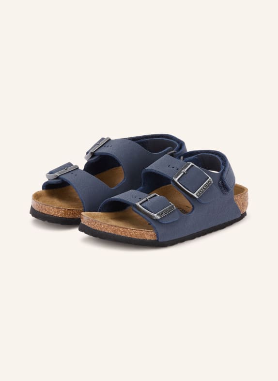 BIRKENSTOCK Slides MILANO DARK BLUE / SILVER