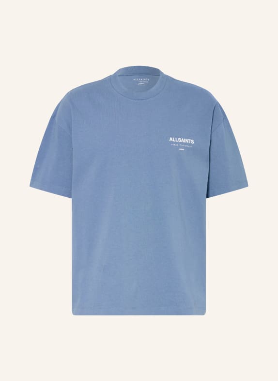 ALLSAINTS T-shirt UNDERGROUND BLAUW / WIT