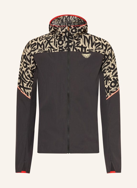 DYNAFIT TRAIL WIND outdoor jacket BLACK / BEIGE
