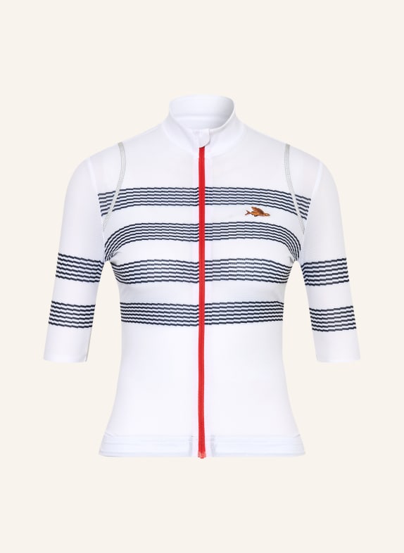 CAFÉ DU CYCLISTE Fietsjersey MONA WIT / BLAUW