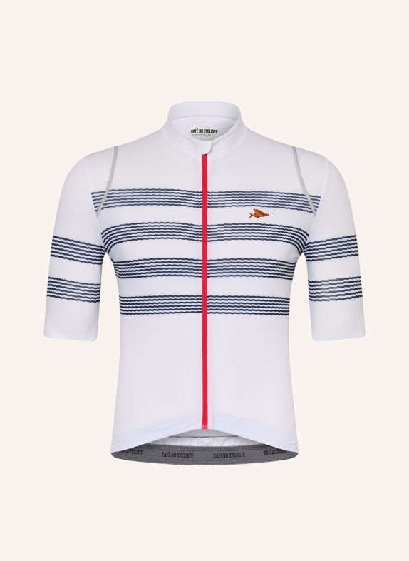 CAFÉ DU CYCLISTE Fietsjersey MONA WIT / BLAUW