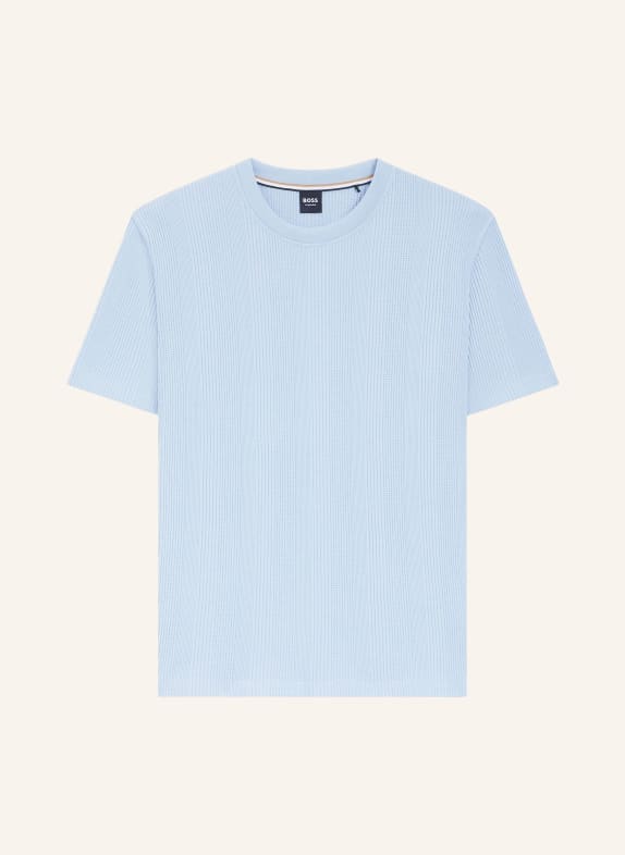 BOSS Schlafshirt STRUCTURE HELLBLAU