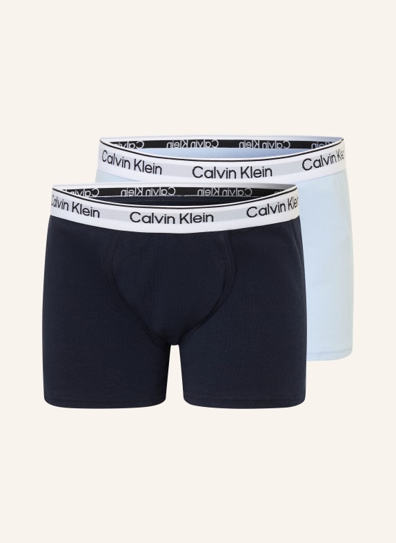 Calvin Klein Lot de 2 boxers ICON COTTON STRETCH BLEU FONCÉ / BLEU CLAIR
