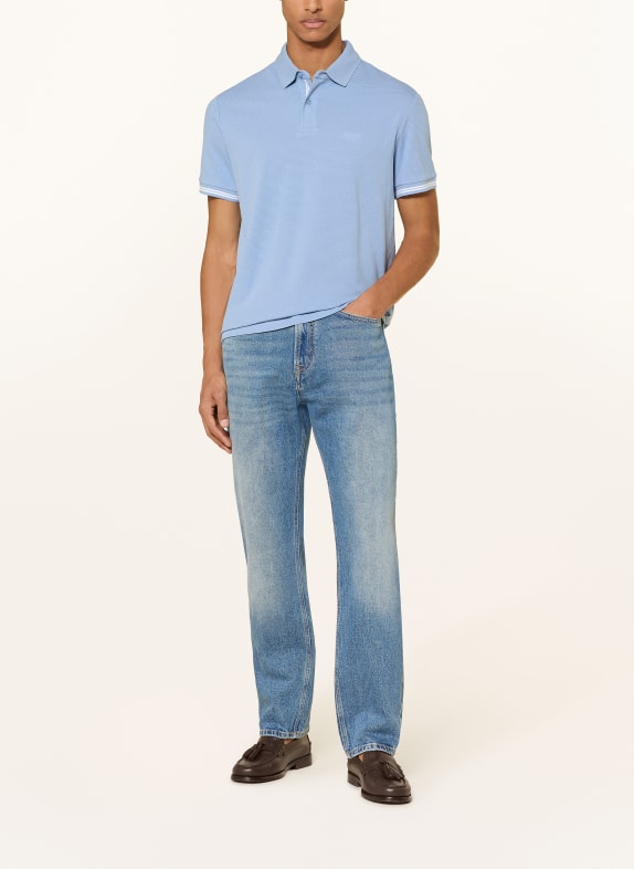 JOOP! JEANS Piqué poloshirt AMARE LICHTBLAUW
