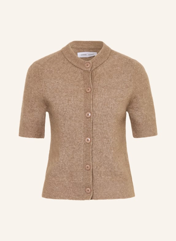SAMSØE  SAMSØE Strickjacke SANOURA mit Merinowolle und Alpaka HELLBRAUN