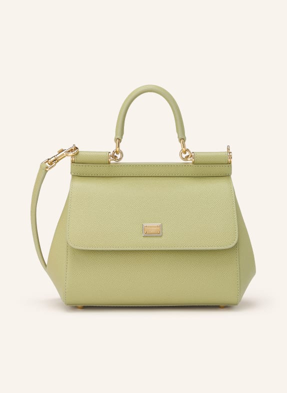 DOLCE & GABBANA Sac à main SICILY MEDIUM VERT CLAIR