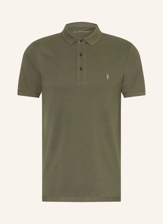 ALLSAINTS Piqué polo shirt REFORM Slim Fit OLIVE