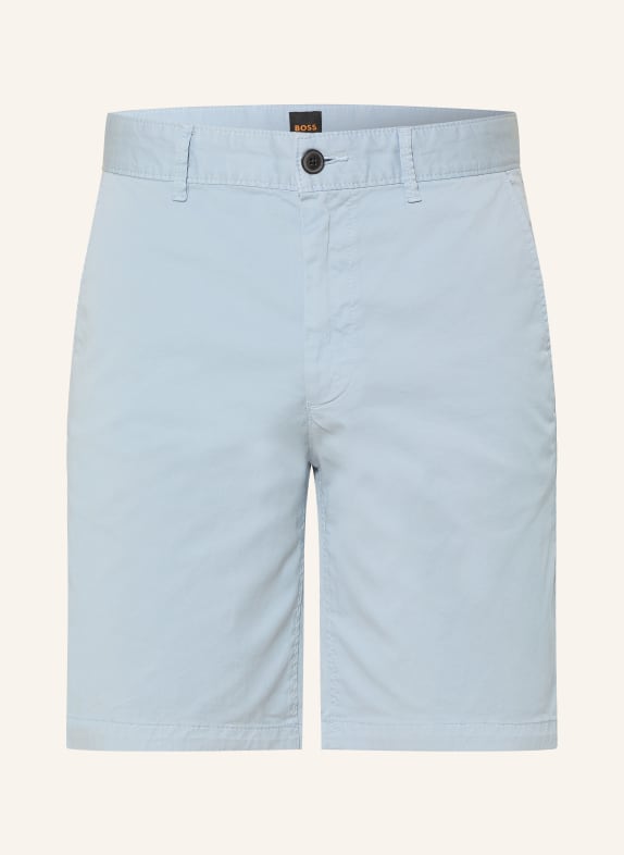 BOSS Chino shorts slim fit LICHTBLAUW