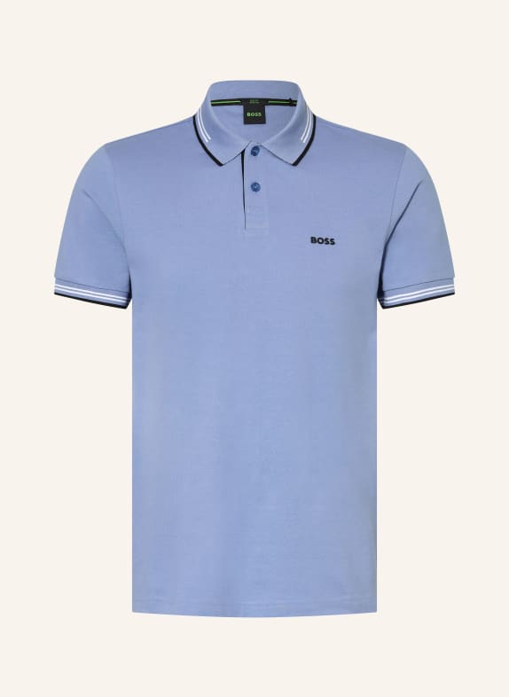 BOSS Piqué poloshirt PAUL Slim Fit BLAUW