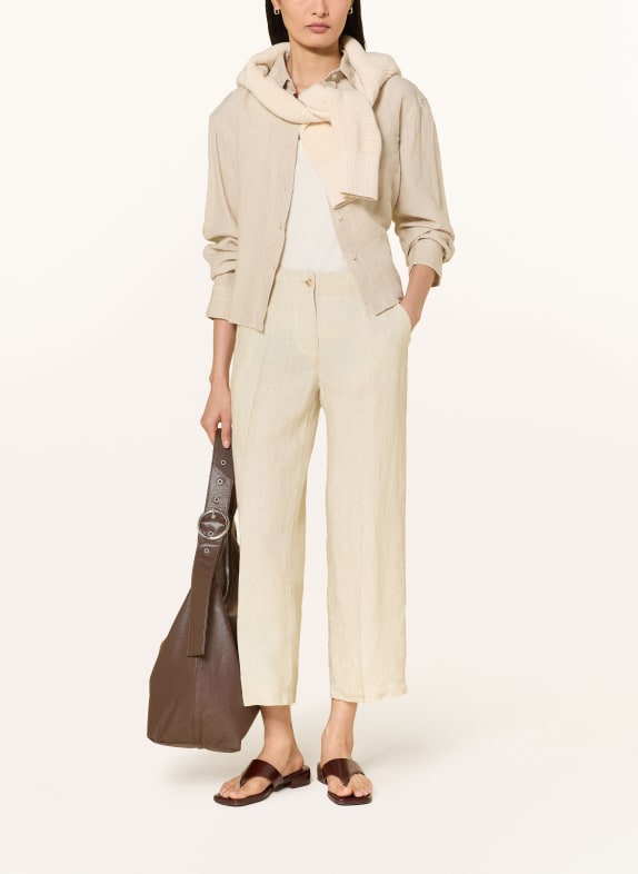 BRAX 7/8-linnenbroek MAINE BEIGE