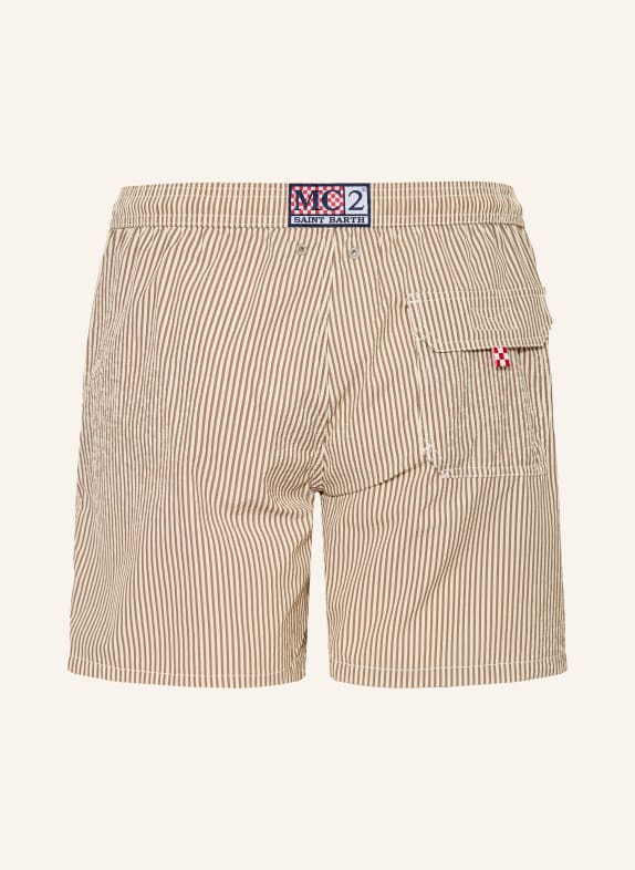 MC2 SAINT BARTH Zwembroek PATMOS BRUIN / CRÈME