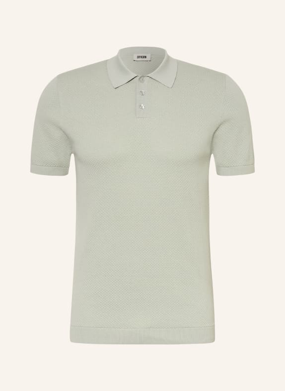DRYKORN Knitted polo shirt TRITON Regular Fit LIGHT GREEN