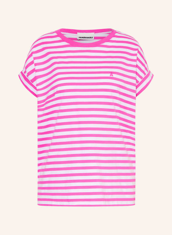 ARMEDANGELS T-shirt IDAARA ROZE / WIT
