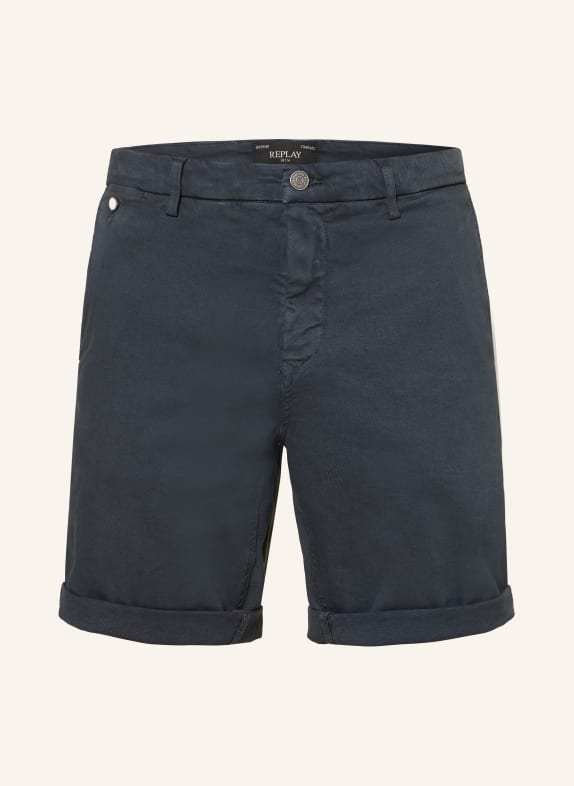 REPLAY Jeansshort BENNI Regular Fit DONKERBLAUW