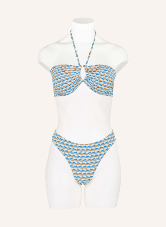 SEAFOLLY Basic bikinibroekje MALA LICHTBLAUW / COGNAC / CRÈME