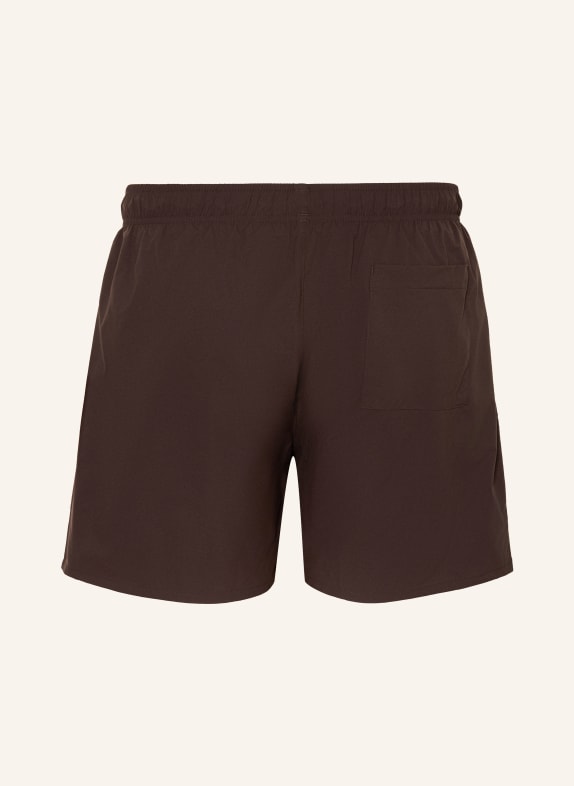 BOSS Zwembroek ICONIC MARRON FONCÉ / WIT / ZWART