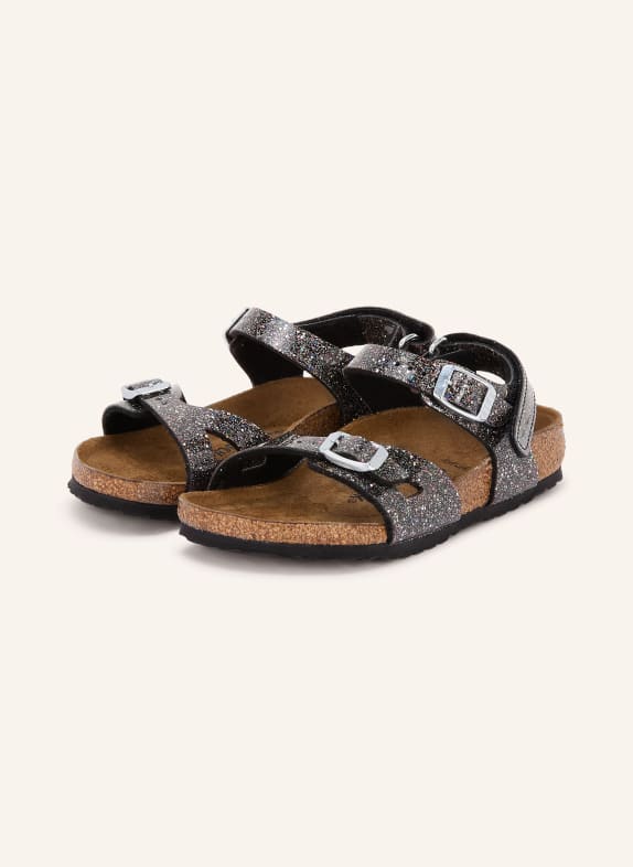 BIRKENSTOCK Sandalen RIO SCHWARZ / SILBER