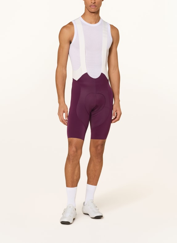 Rapha Cykelshorts PRO TEAM BIB III med stropper og polstret indlæg FUCHSIA / HVID