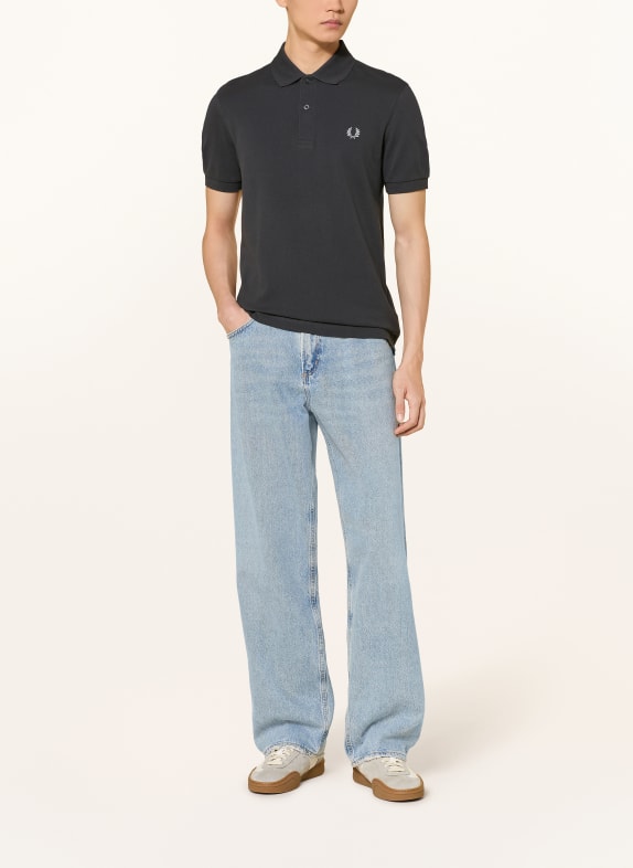 FRED PERRY Piqué-Poloshirt Regular Fit DUNKELGRAU