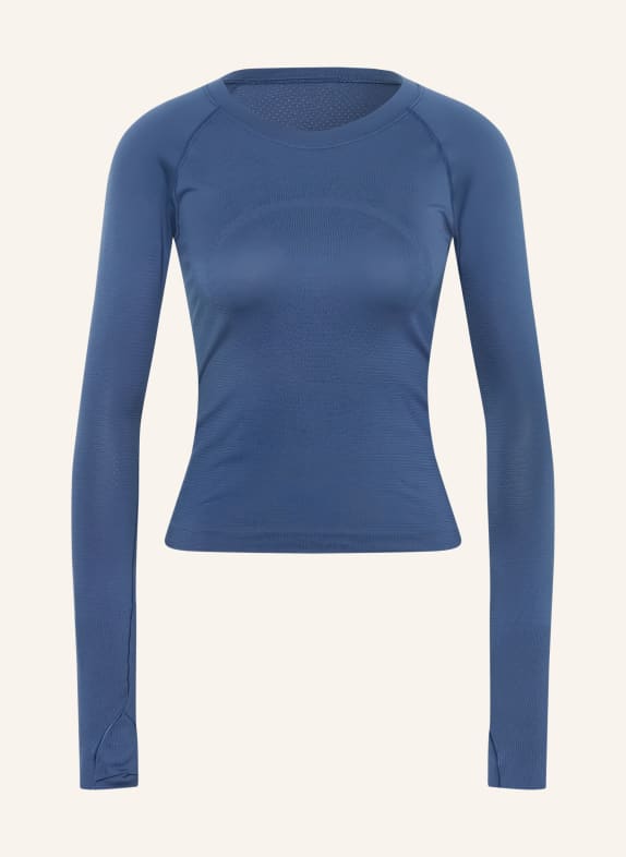 lululemon Hardloopshirt SWIFTLY TECH LS 2.0 BLAUW