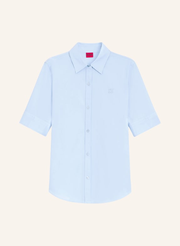 HUGO Koszula THE SUMMER SHIRT JASNONIEBIESKI