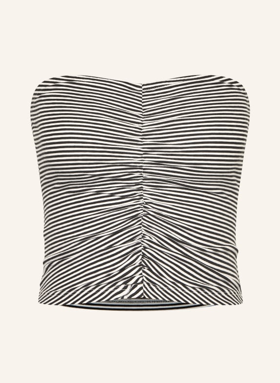 ONLY Krótki top CZARNY / BIAŁY