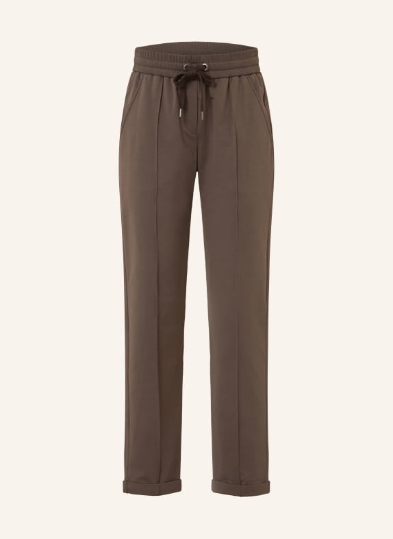 BRUNELLO CUCINELLI Pantalon de jogging avec pierres décoratives MARRON FONCÉ