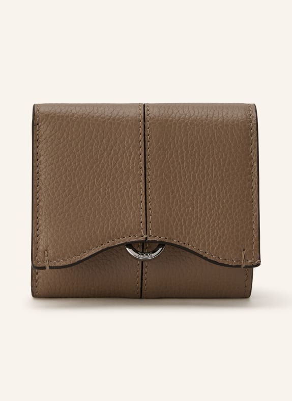 TOD'S Wallet CAMEL / SILVER