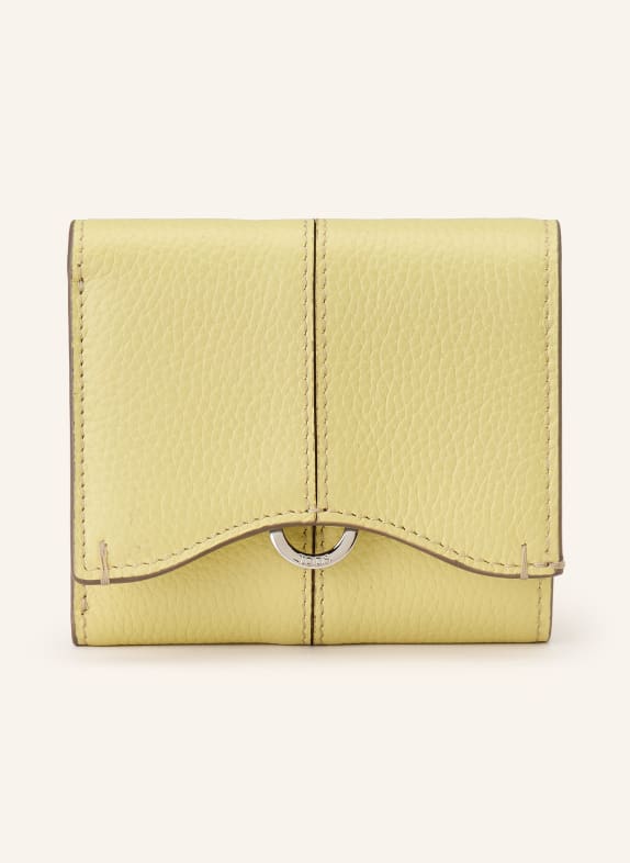 TOD'S portefeuille JAUNE / ARGENT