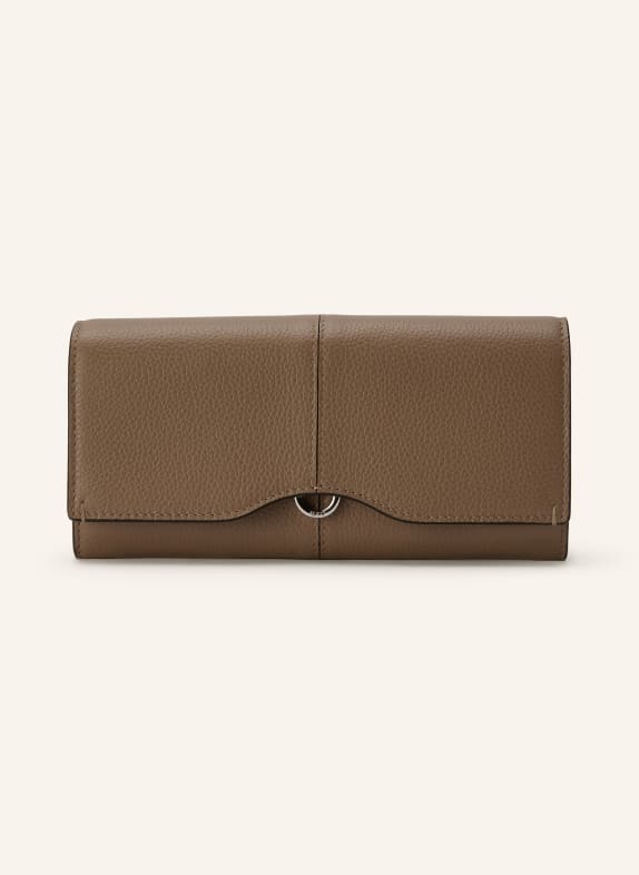 TOD'S Wallet CAMEL / SILVER