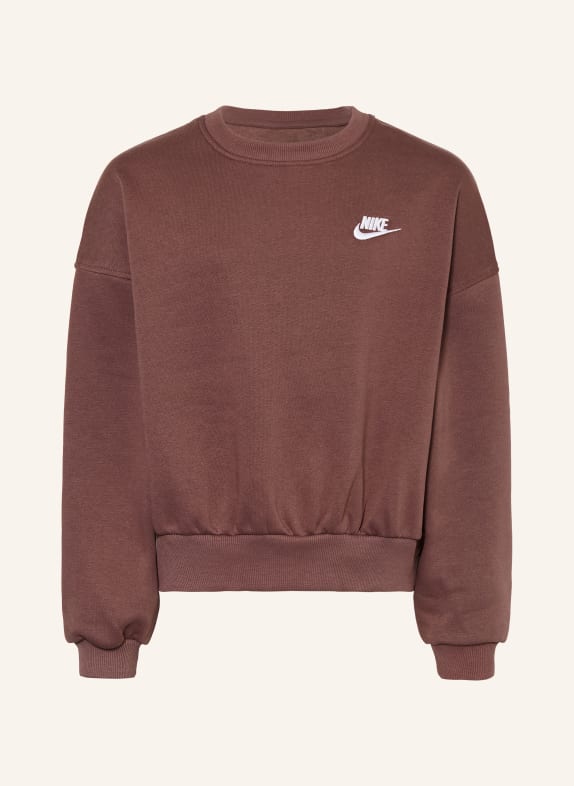 Nike Bluza nierozpinana BRĄZOWY