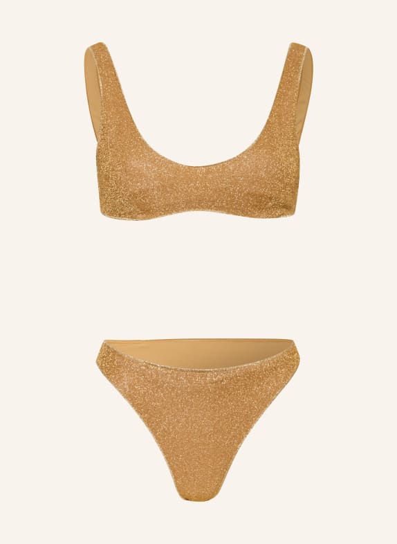 Oséree Bustier-bikini LUMIERE SPORTY GOUD