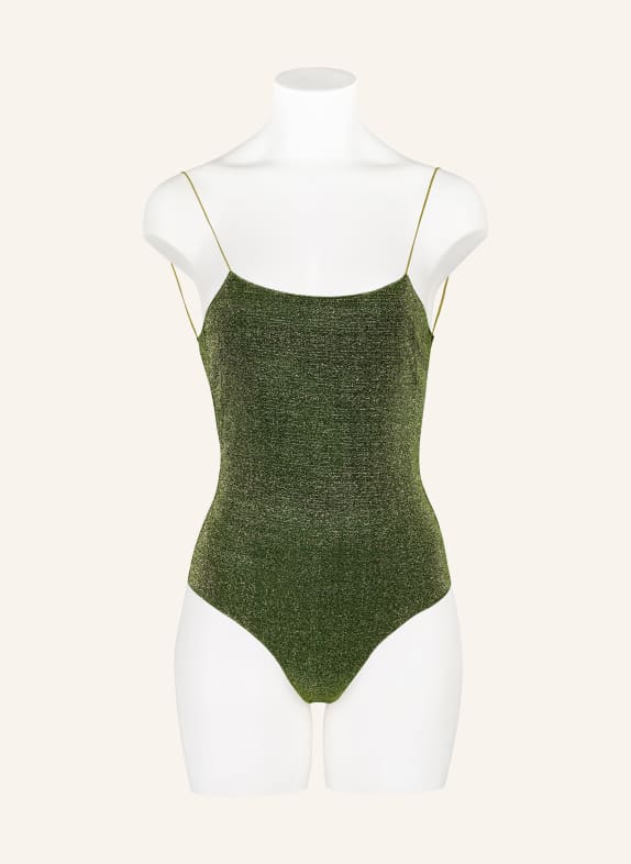 Oséree Badpak LUMIERE MAILLOT met glittergaren GROEN / GOUD