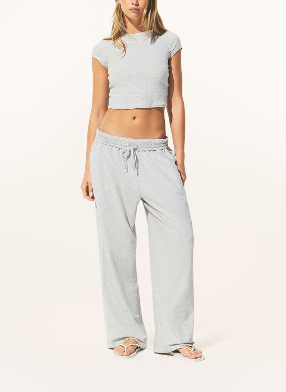 SKIMS Loungebroek COTTON JERSEY LIGHT HEATHER GREY