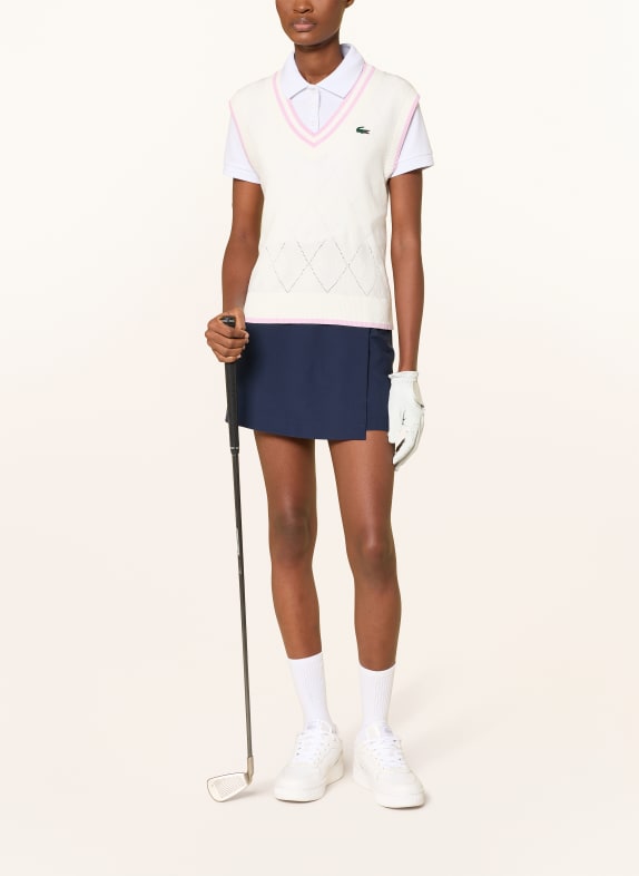 LACOSTE pullunder WIT / ROZE
