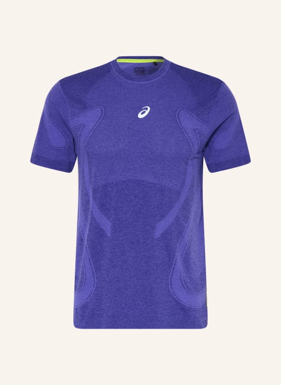 ASICS ROAD SEAMLESS SS running shirt BLUE / PURPLE