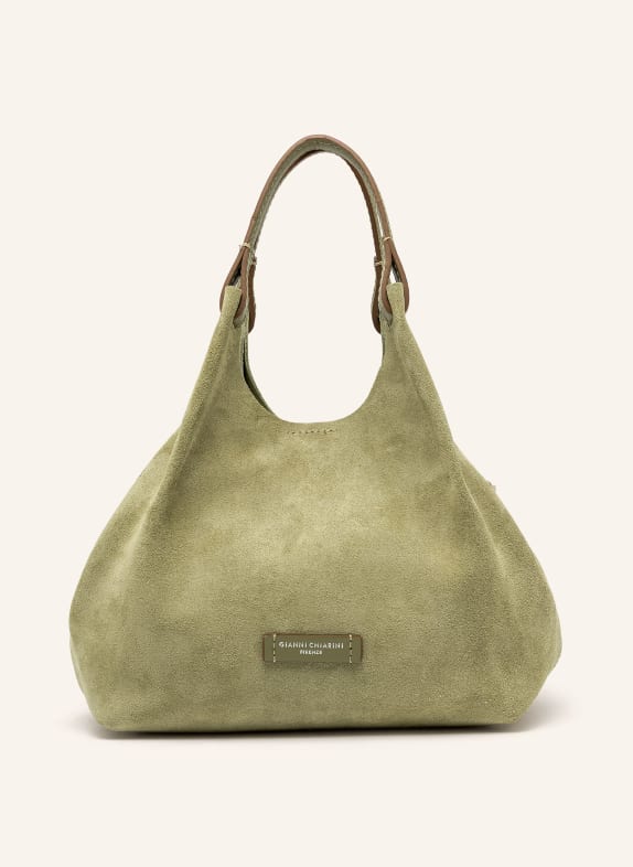 GIANNI CHIARINI DUA MEDIUM pouch bag with pouch CAMEL