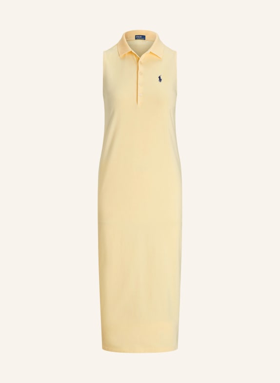 POLO RALPH LAUREN Piqué polo jurk GEEL / DONKERBLAUW