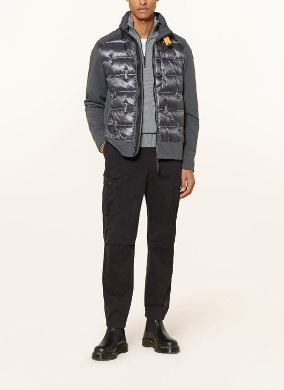PARAJUMPERS Donsjack MATTY in materiaalmix DONKERGRIJS