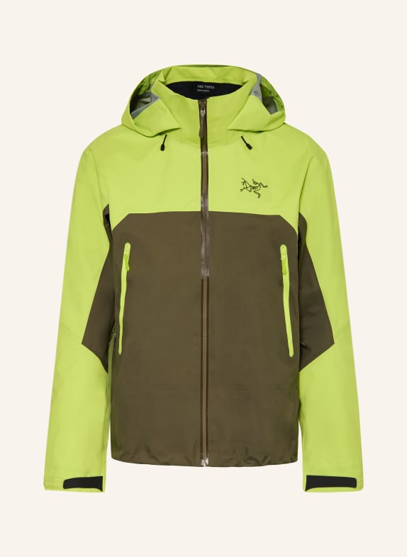 ARC'TERYX Hardshell-Jacke BETA AR NEONGRÜN / OLIV