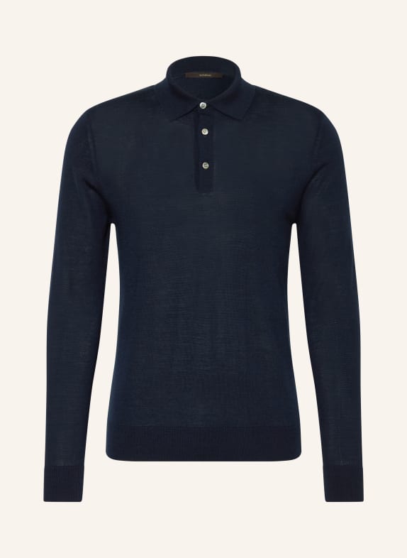 windsor. Strick-Poloshirt NANDO DUNKELBLAU