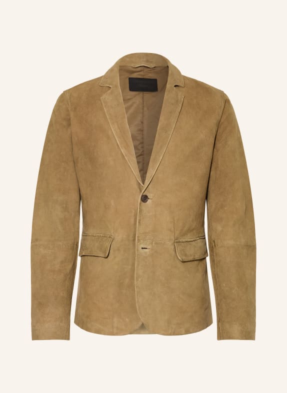 ALLSAINTS Leren jasje MONET Regular Fit LICHTBRUIN