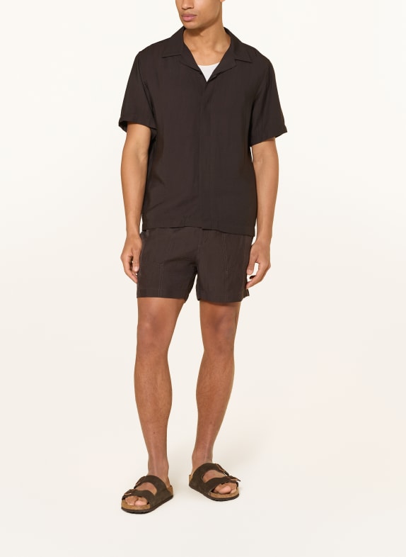 NN.07 Resorthemd HANK Relaxed Fit MARRON FONCÉ