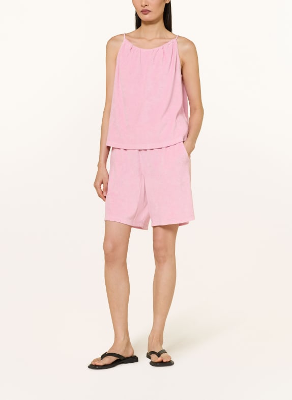 Juvia Top din bumbac flanelat FLORETTA ROZ