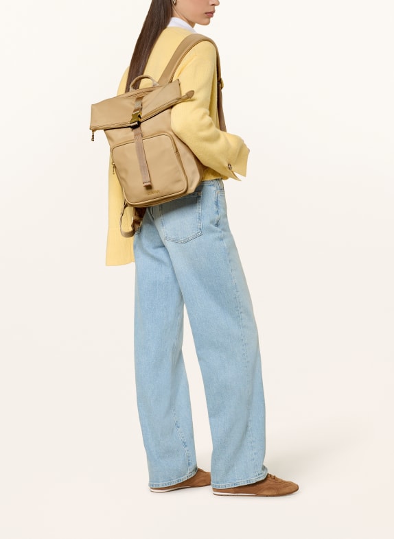 BOGNER Rygsæk BEIGE / GULD