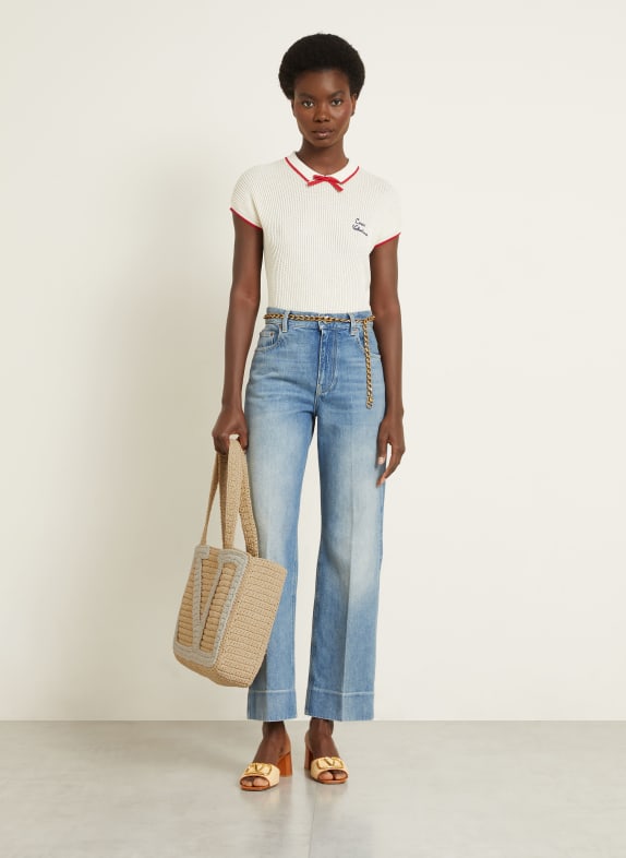VALENTINO GARAVANI Shopper VIVA SUPERSTAR CROCHET HELLBRAUN