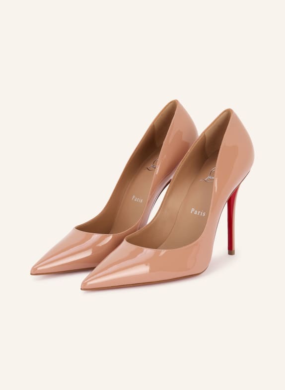 Christian Louboutin Czółenka lakierowane MISS Z 100 BLADORÓŻOWY