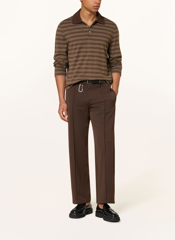 EIGHTYFIVE Broek Regular Fit MARRON FONCÉ