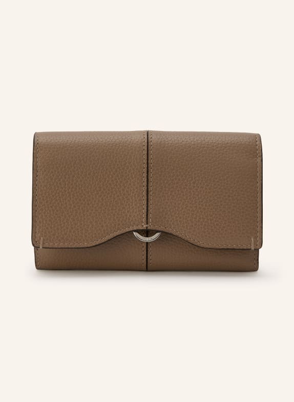 TOD'S Wallet CAMEL / SILVER